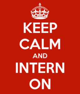 keep calm and intern on