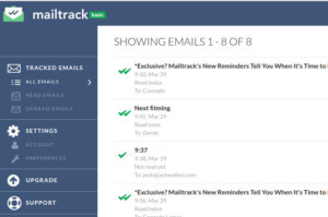 Mailtrack, Gmail, Email Tracking, Message Tracking, PR Tools, Public Relations,