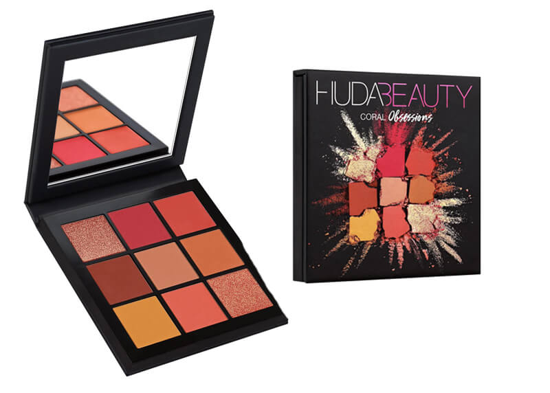 huda beauty coral obsessions palette