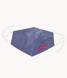Fossil's Chambray Vote Embroidered Unisex Face Mask